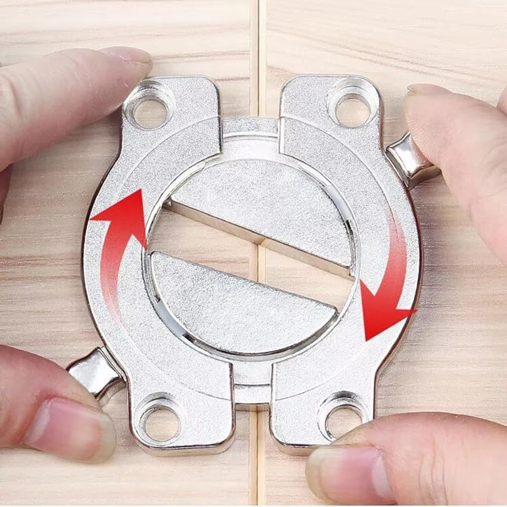 Zinc Alloy Two-in-One Furniture Connector for Dining Tables