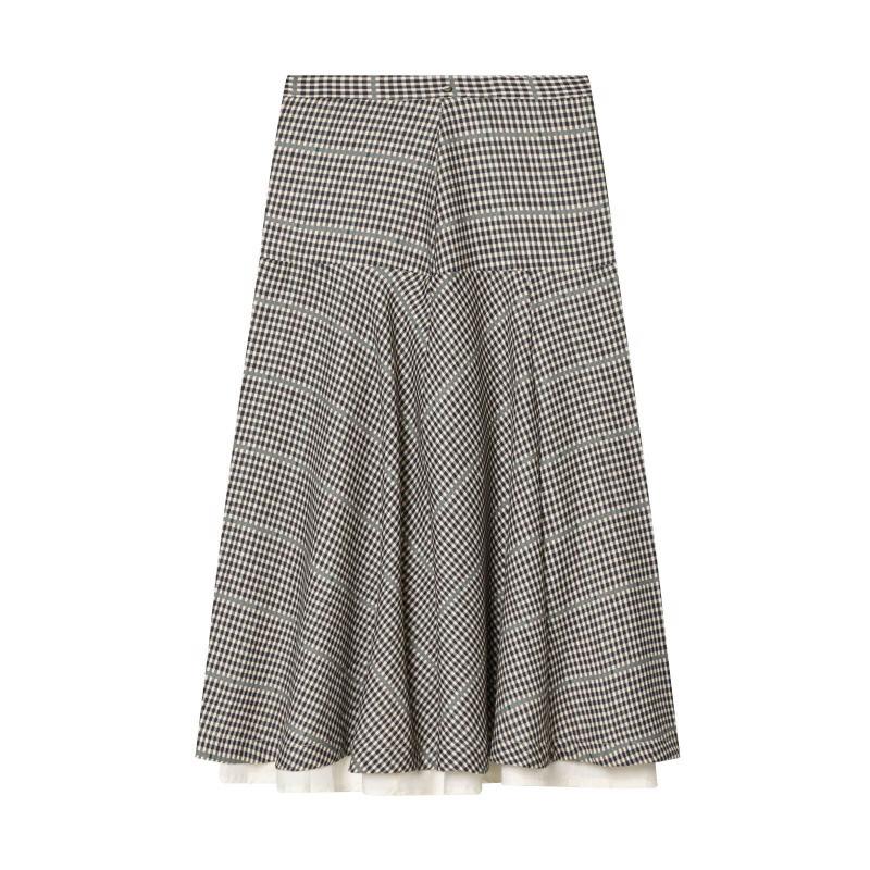 

2026 Spring European & American Style Plaid Jacket Skirt Set L
