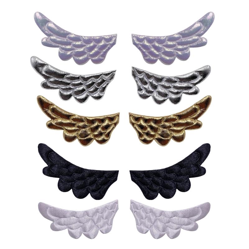 Personality Fashion Wing Padded Appliques Children Hair Clip Sock Hat Accessory for Costume Decoration