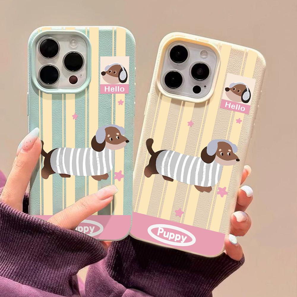 Pouzdro na telefon pro iPhone 11 13 16 Pro Max iPhone XR XS Max 14 15 Pro Max 12 13 Pro Max 16 Plus 13 Pro 14 Pro Cartoon Painted Macaron Colors