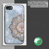 Fragrant Golden Mandala suitable for iPhone 17 Pro Max 16E 15 Pro 14 13 Plus 12 mini 11 XR Xs 7 8 16 Air black Glass Phone Case