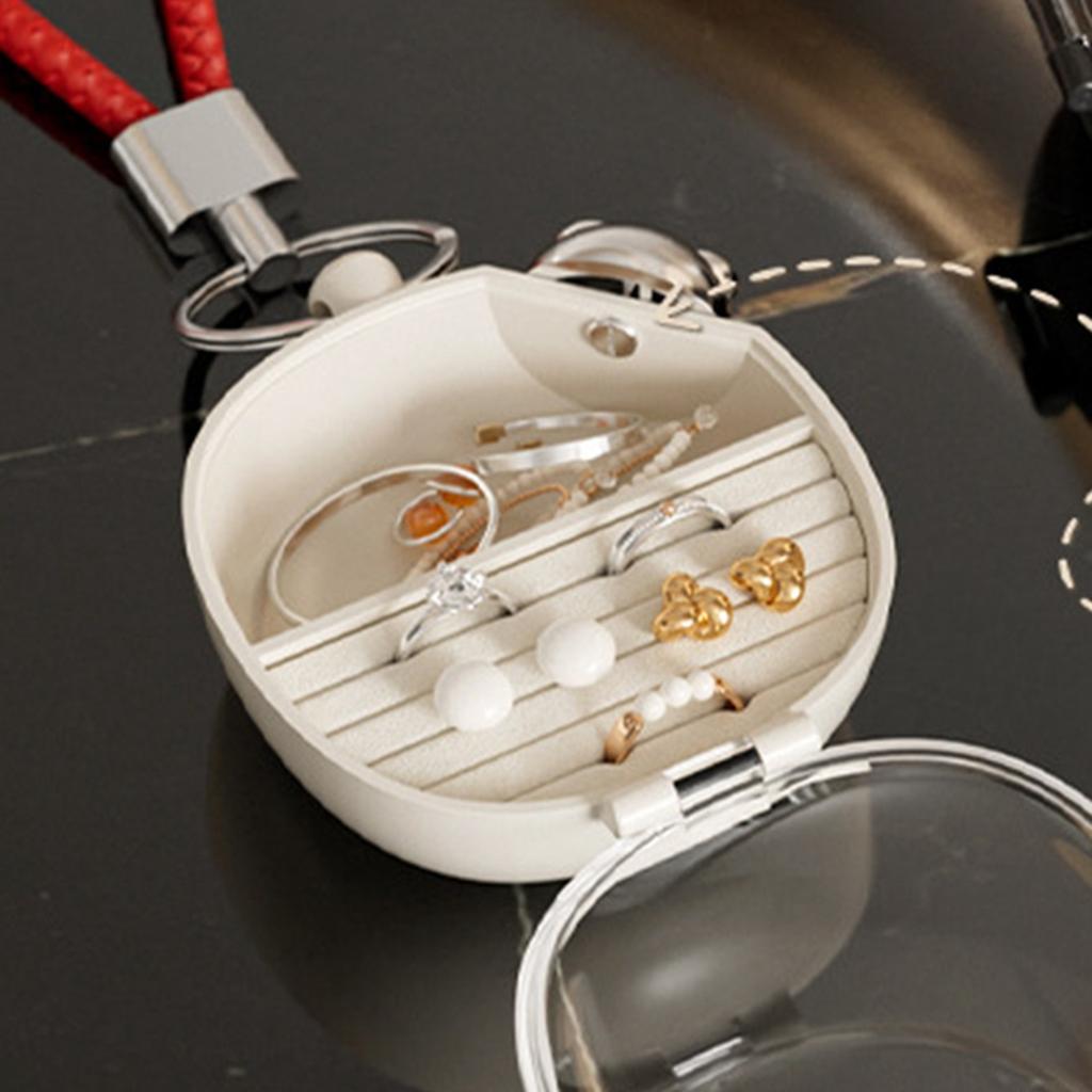 Aufbewahrungsbox I Tragbare Halskette Ohrring Ring Schmuckschatulle Premium Schmuck Ohrring Aufbewahrungsbox