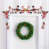 Christmas Door Frame Decoration Wood Christmas Door Letters Frame Santa Door Decor Corner Xmas Snowman Frame Decor Reindeer S4W2
