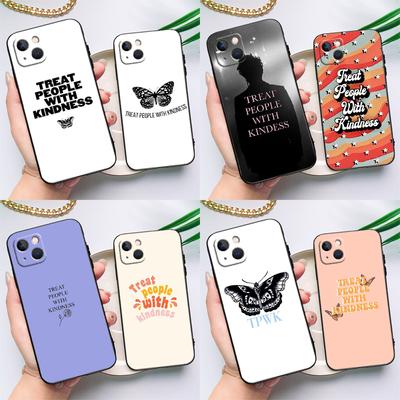 Treat People With Kindness Phone Case For iPhone 15 13 12 11 14 Pro Max Mini X XR XS MAX SE 2020 7 8 Plus Back Cover
