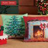 1PC Nuan Series Christmas Pillowcase Cartoon Pattern Printed Soft Cushion Cover for Sofa Living Room Bedroom Home Decor Party Decor