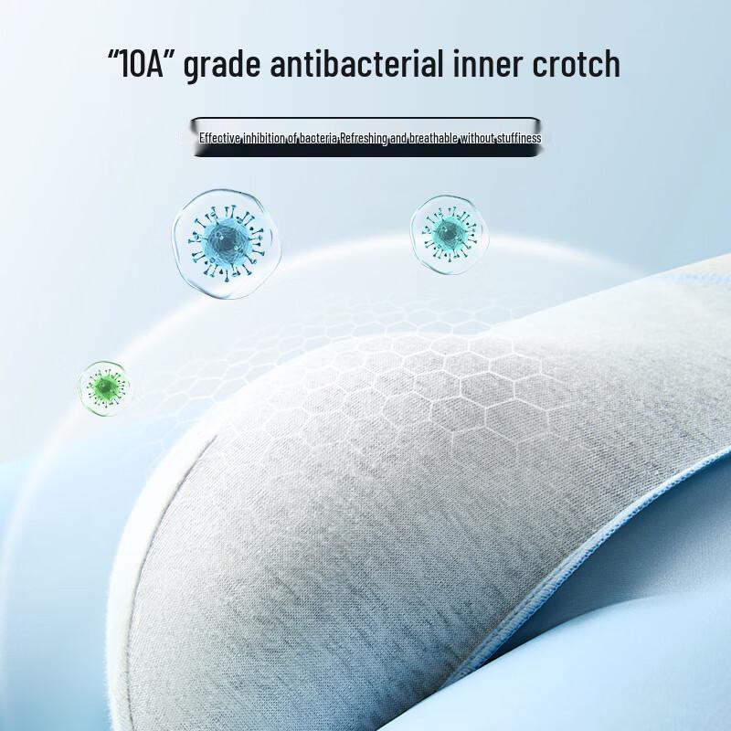 Yuzhaolin Herren 10A Antibakterielle Eis-Seide Boxershorts