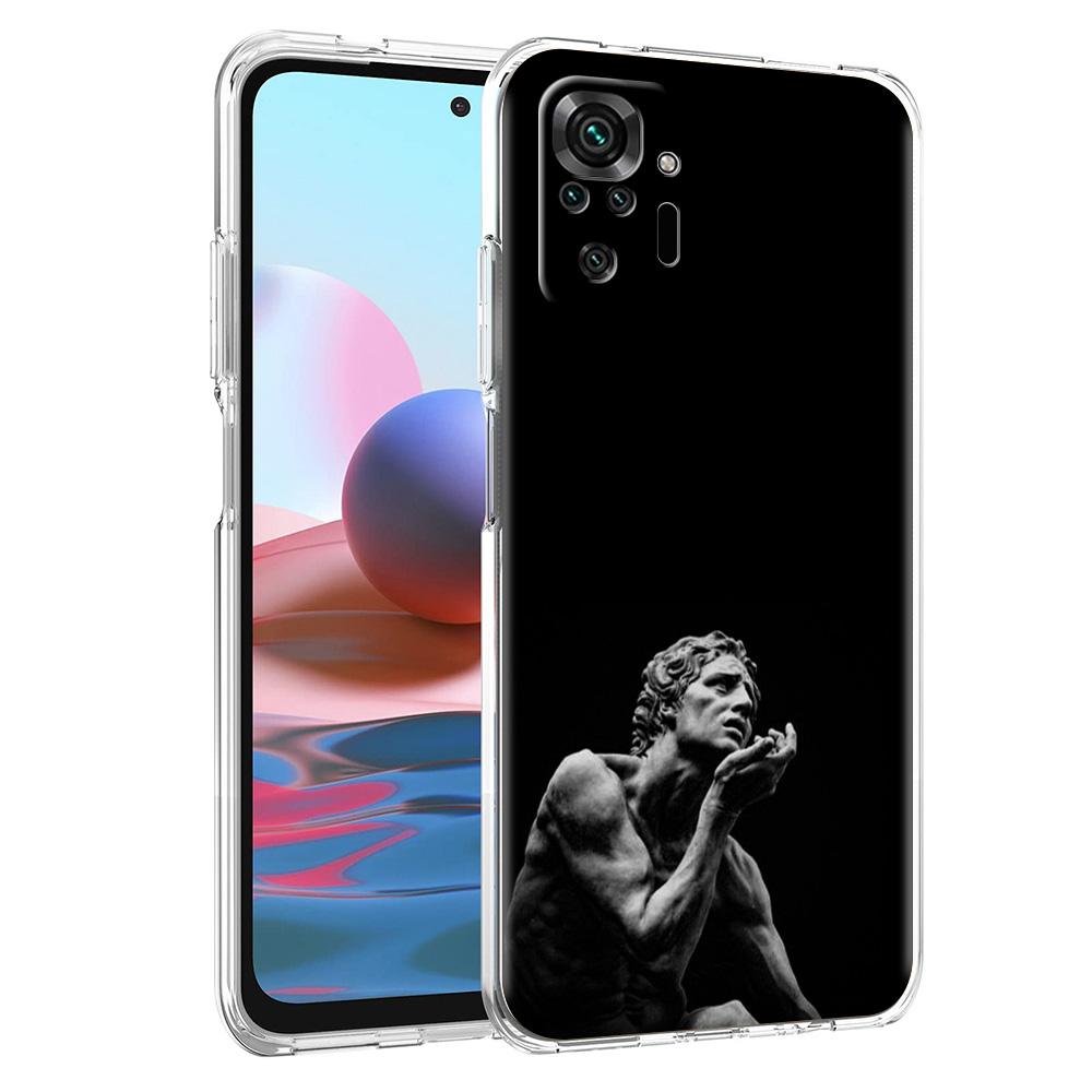 Phone Case For Xiaomi Redmi Note 15 14 5G 13 12 10 11 Pro Plus 4G 14C 13C 12C Soft TPU Cover Ancient greek sculpture