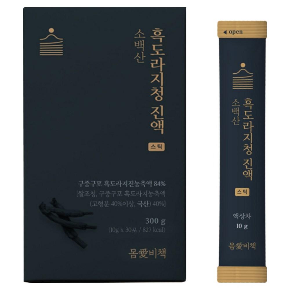 Momaebichaek Sobaeksan Black Balloon Flower Root Extract Sticks, Balloon Flower Root Extract 30 Packs 300g 1 Box