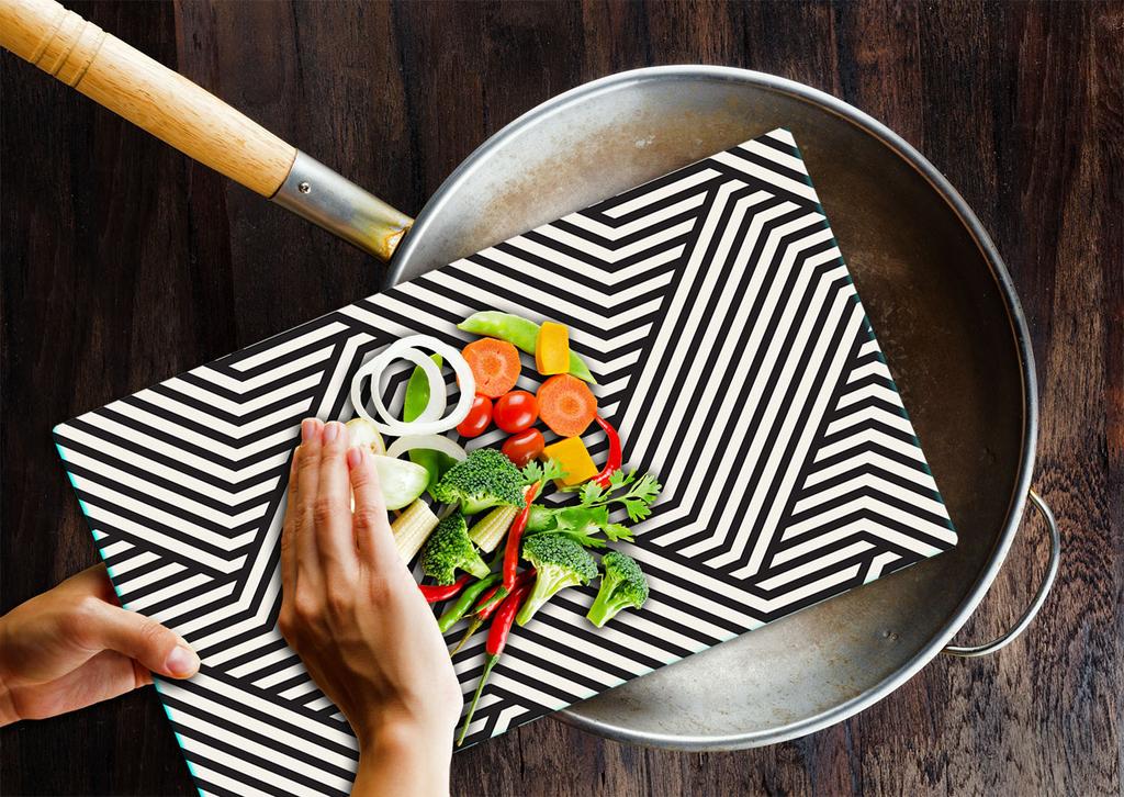 Glass Board Cutting Board 52X30 Mosaic