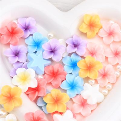 Color Luminous Plumeria Handmade DIY Hairpin Headdress Decoration Cream Glue Mobile Phone Case Patch