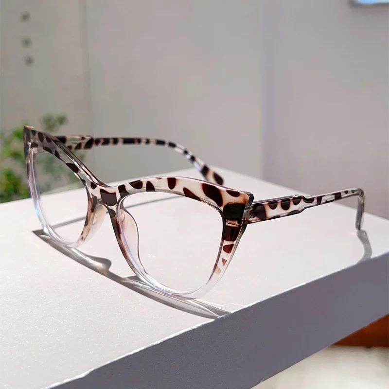 

GM LUMIAS Cat Eye Glasses Women Chic Candy Color Rim Blue Light Blocking Optical Frames Trendy Stylish Design Decor Eyeglasses transparent lenses
