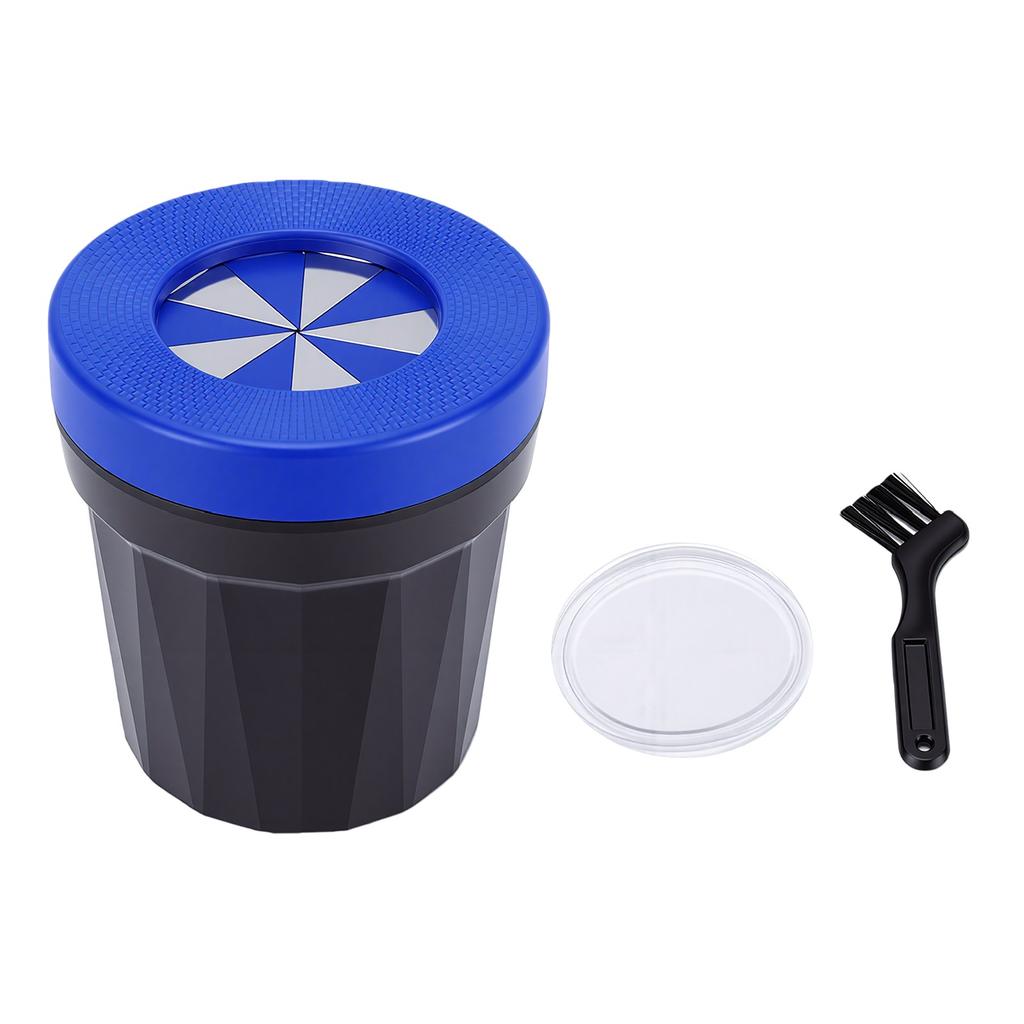 Mini Car Trash Can Desktop Garbage Bin with Cleaning Brush Suction Cup for Vehicles Home Office