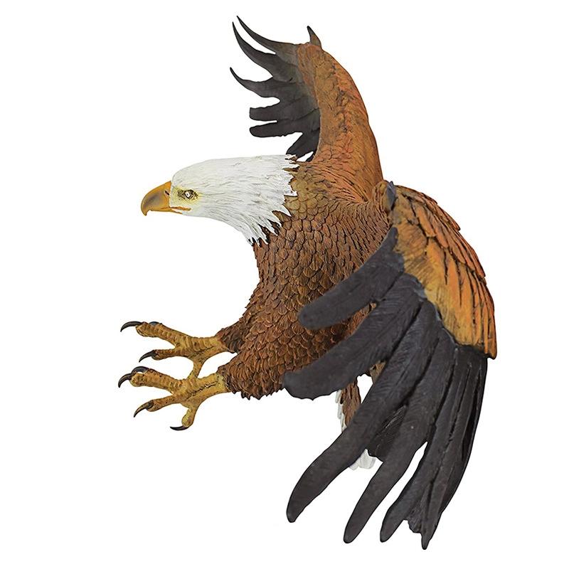 

1pcs New Eagle Wall Sculpture Resin Animal Hanging Ornament Eagle For Garden Home Decor Craft Gifts Figurines Small Eagle Flying