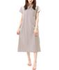 ON NISHIKI Maternity Dress with Nursing Short Cotton Jersey Long for or Loungewear Opening, Sleeves, Summer, 100% Knit, Skin-Friendly, Length,