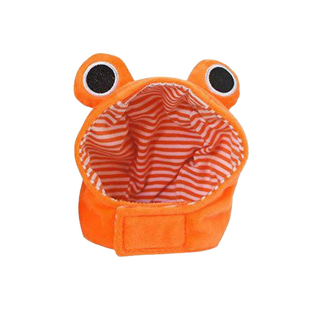 Evcil Hayvan Şapka Bağlayıcı Bant Peluş Kurbağa Evcil Hayvan Başlığı Hayvan Cosplay Köpek Başlığı Partiler İçin Moda Aksesuarı
