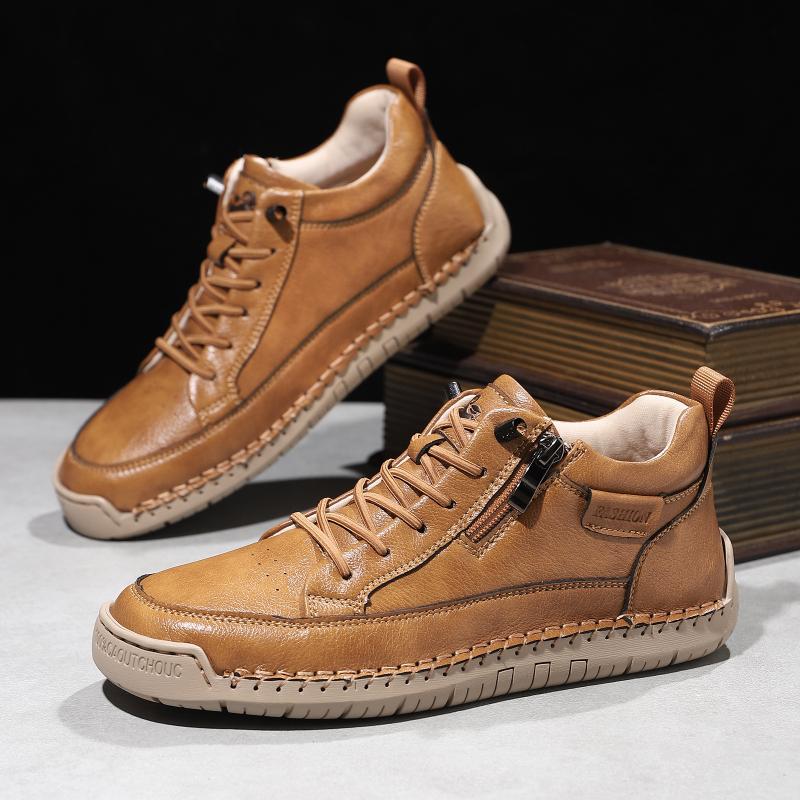 Womens/Men's Leather Shoes Large Casual Shoes Sports Men's Fashionable Casual Leather Shoes
