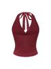 Women's European & American Halter Strap Slim Backless Vest Top