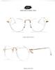Vintage Metal Frame Anti Blue Light Glasses for Men Women Round Eye Protection Computer Reading Eyewear