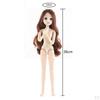 1/4 Jointed Articulated Movable Nude Doll with Long Hair 4 for Female Girl DIY Customizing