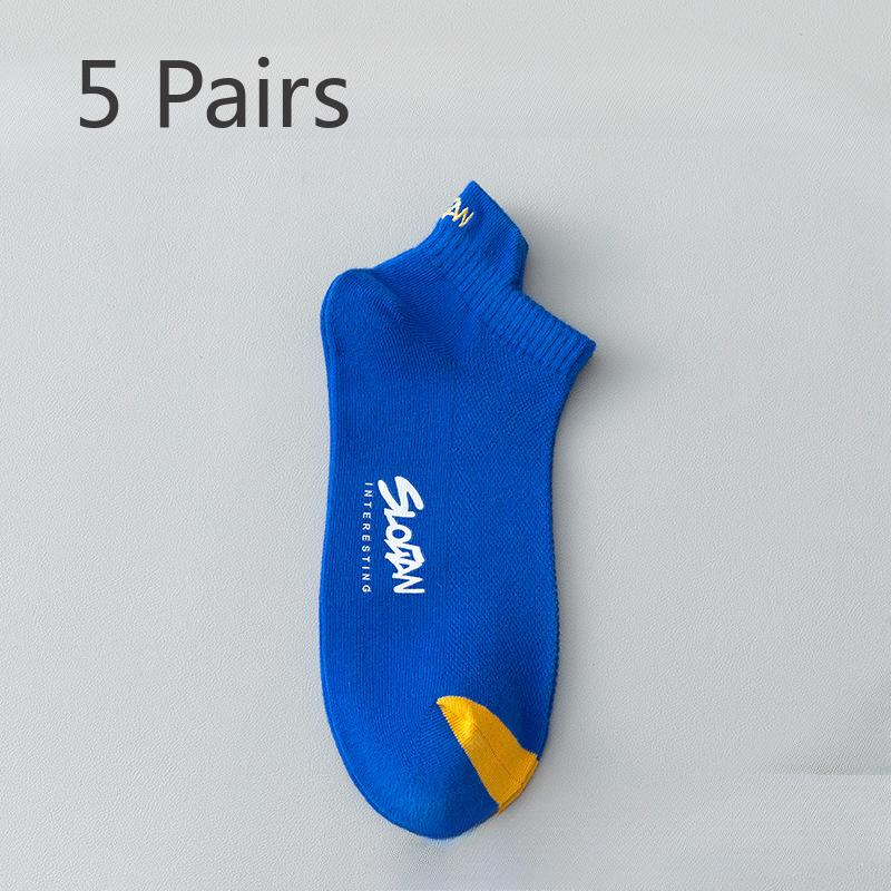 5 par męskich letnich cienkich bawełnianych skarpet pochłaniających pot antyseptycznych antyseptycznych na beri-beri