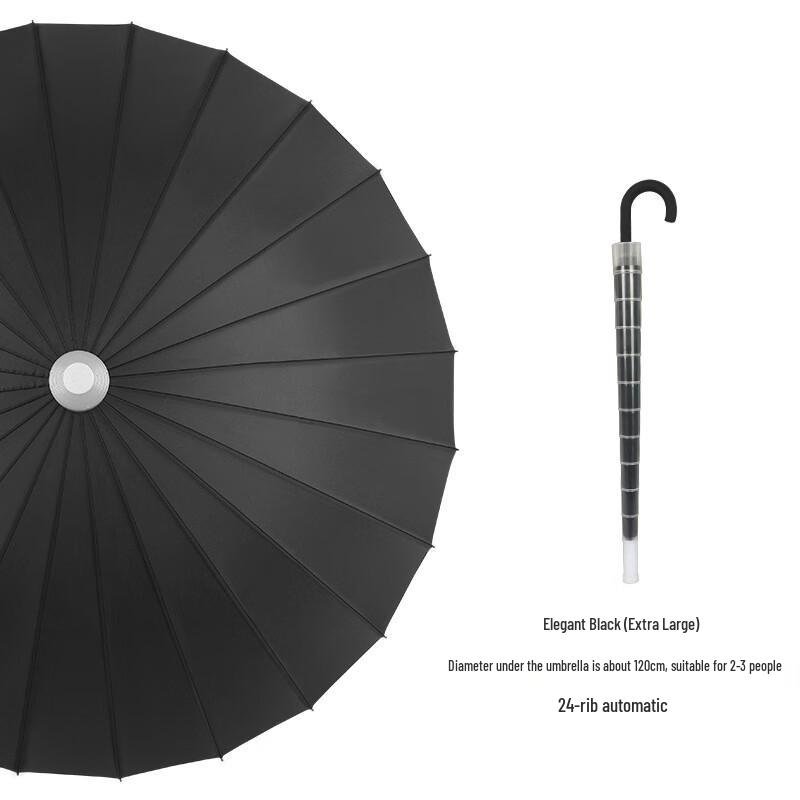 OIMG Automatic 24-Rib Windproof Sun/Rain Umbrella