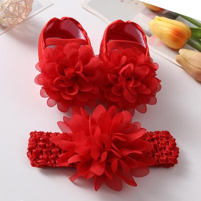 Scarpe da Principessa Floreali Antiscivolo Calde Stile Europeo-Americano per Neonati