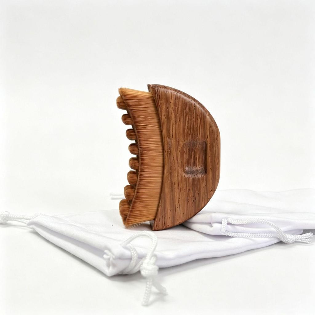 Lymphatic Contour Face Brush: Walnut Gua Sha with Color Box Packaging (2026 Edition)