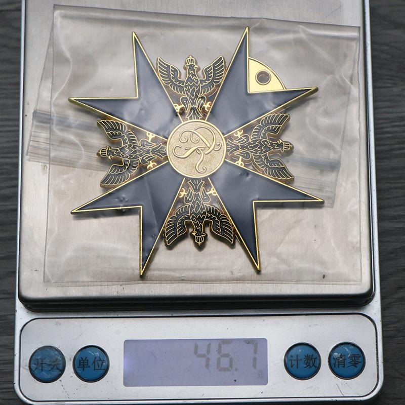 Black Eagle Medal, Blue Knight Medal, Necklace Pendant, Commemorative Medal, Film and Television Props