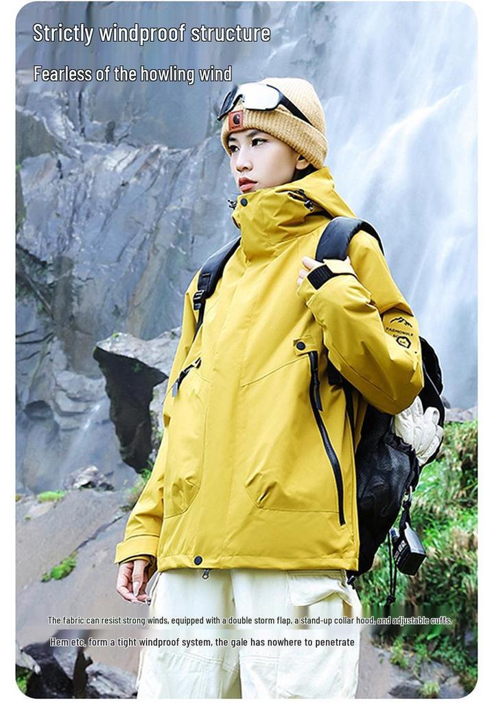 Custom Logo Waterproof Mountaineering Windbreaker - Autumn/Winter Corporate Workwear & Group Outerwear