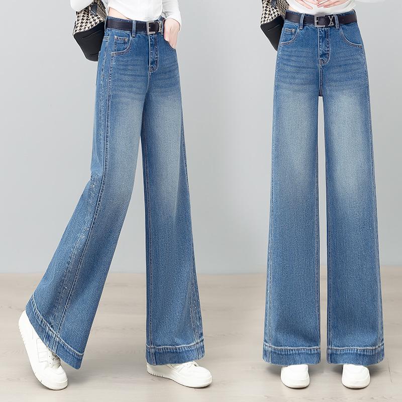 

Blue High Waist Slimming Jeans with Fashionable Drill Accents 29 синий