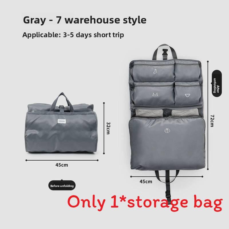 Travel Organizer Bag With Multiple Compartments For Lingerie And Clothing Storage In Bedroom