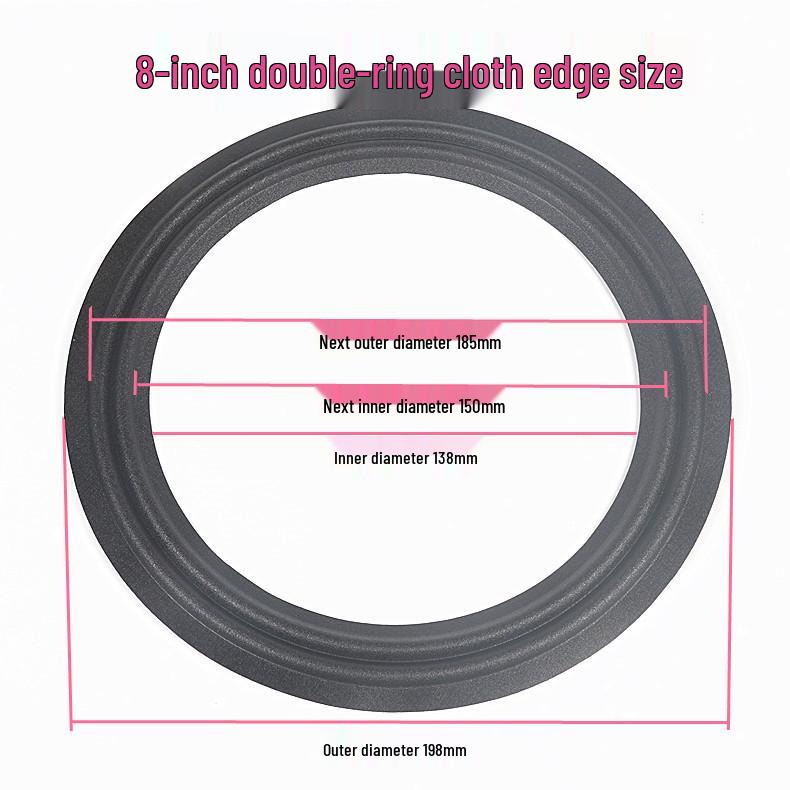 Double Fold Cloth Edge Speaker Repair Ring - 8", 10", 12" Cone Accessories