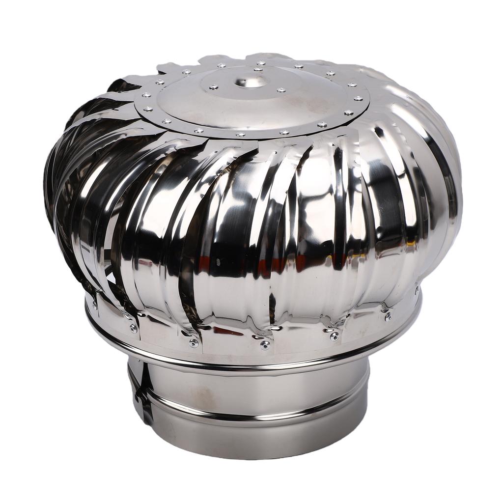 160mm Roof Vent Attic Fan Thickened Quiet Powerful Airflow Stainless Steel Turbines Roof Ventilator for Factory Farm