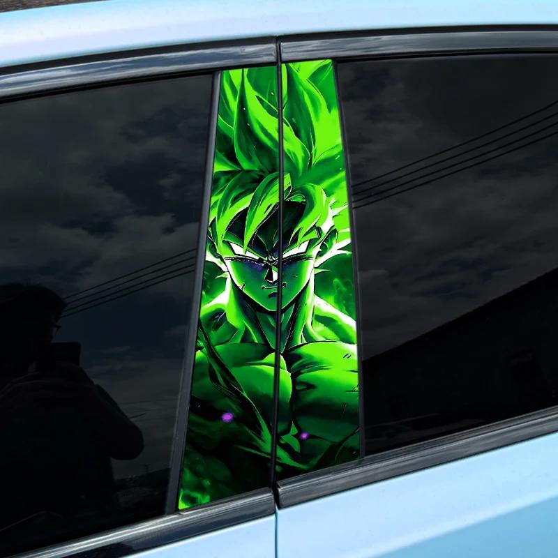 1 buc/2 buc Personaje Film Verde Autocolante Anime Stâlp B Mașină Acoperire Auto Zgârieturi Impermeabil Protecție Solară Autocolante Vinil Decor