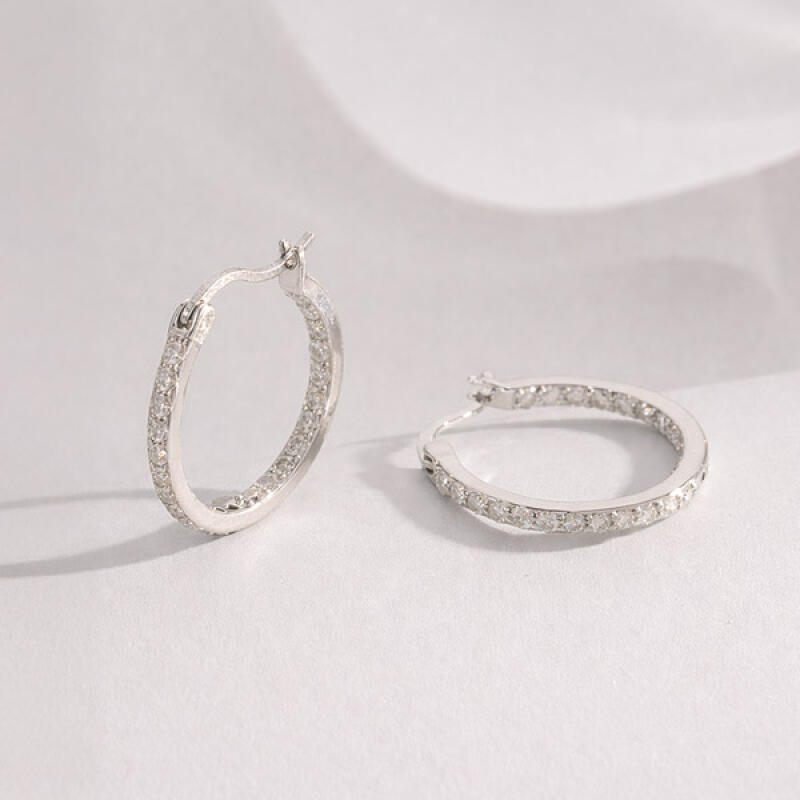 

Moissanite Lab Diamond Tennis Earrings BME023 BME023