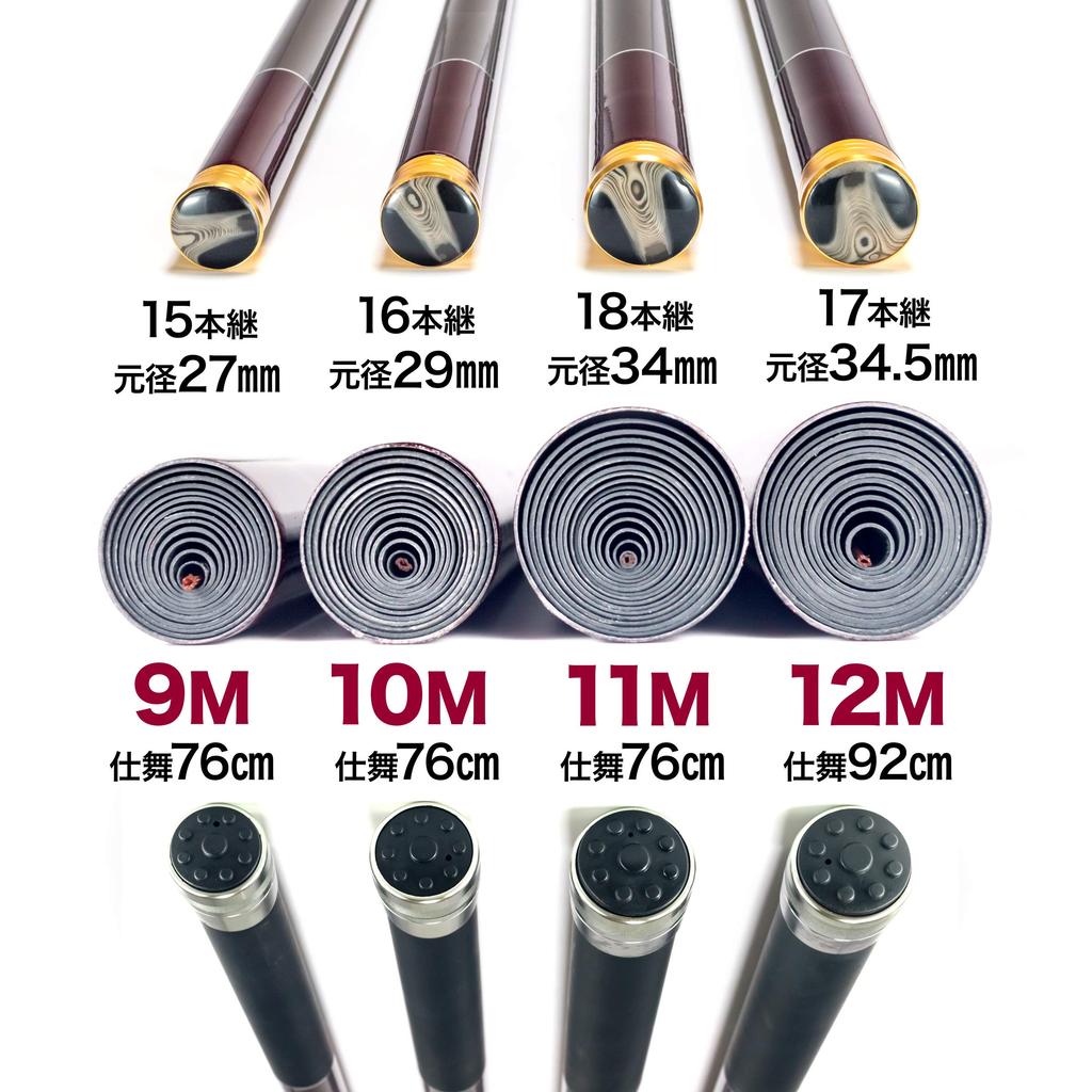 Orrudo Fishing Gear Noveldo Super Long mit Aufbewahrungstasche, insgesamt 12 m, 92 cm lange verlängerte Angelrute, Bergbachangeln, kabellose Antenne, Teleskopstange