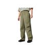 Li-Ning Sports Lifestyle Series Color Block Mid-Rise Comfortable Breathable Versatile Straight Leg Casual Pants Men Bottoms Tea-Green AYKV479-4