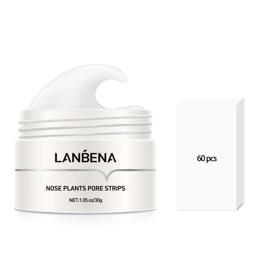 LANBENA Mitesserentferner Peel-Off-Maske Aloe-Vera-Extrakt Ölkontrolle Nasenmaske mit 180 Stück Reinigt für Tiefenreinigung Feuchtigkeitsspendend