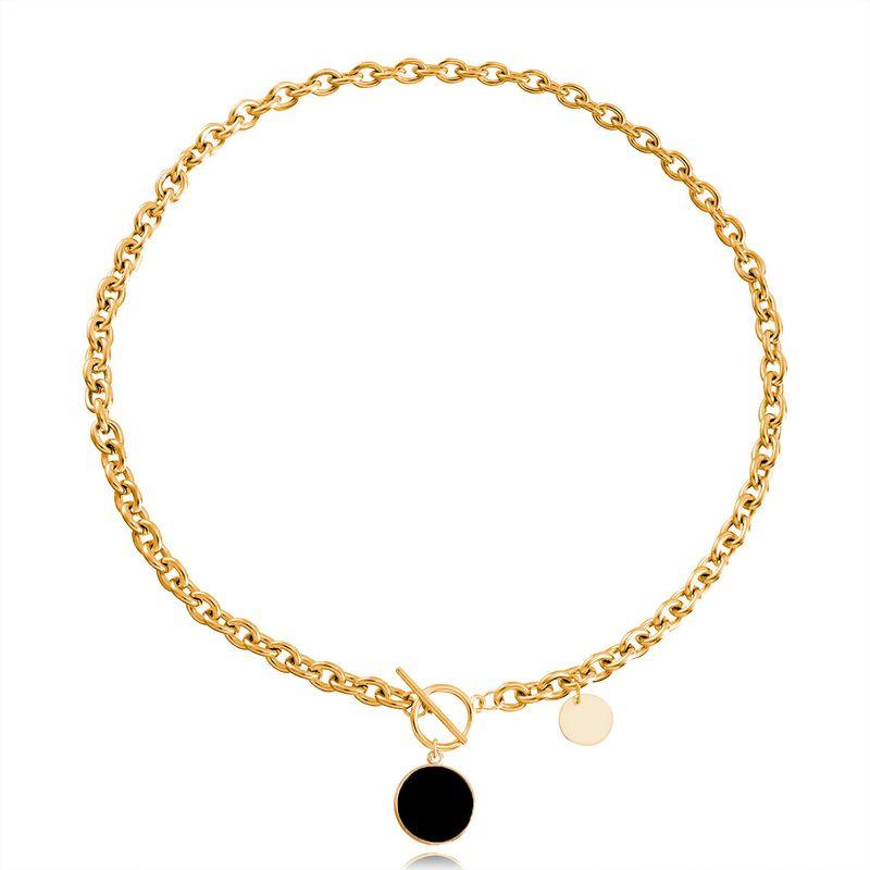 Instagram Cross-Border Cross Fritillary Women Sweater Chain Jewelry Zw1086-Gold (Black Fritillary)