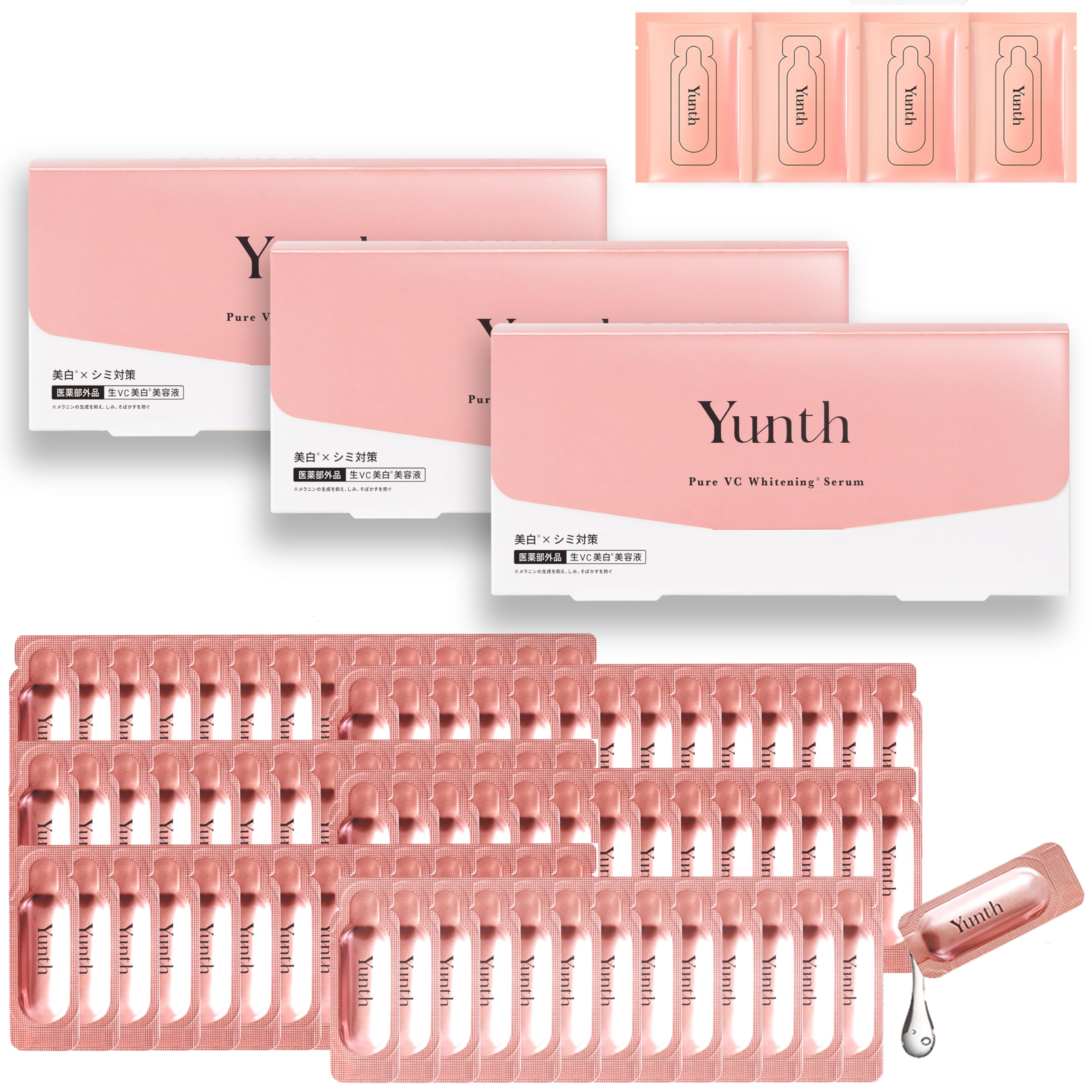 

Saki Yunth Raw VC Introduced Serum 3 Piece Set 88 Days 4 Introduced Serum [Takei Ambassador] [включає зразки] (Beauty Essence/Косметика/Шкіра рожевий
