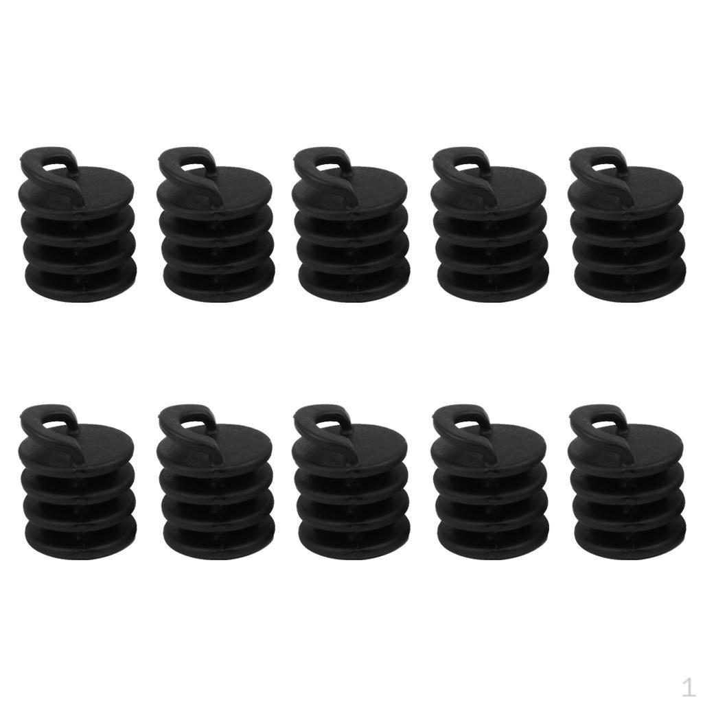 

10 Pieces Kayak Marine Boat Scupper Stopper Top Bungs Drain Holes Plugs Small 31mm