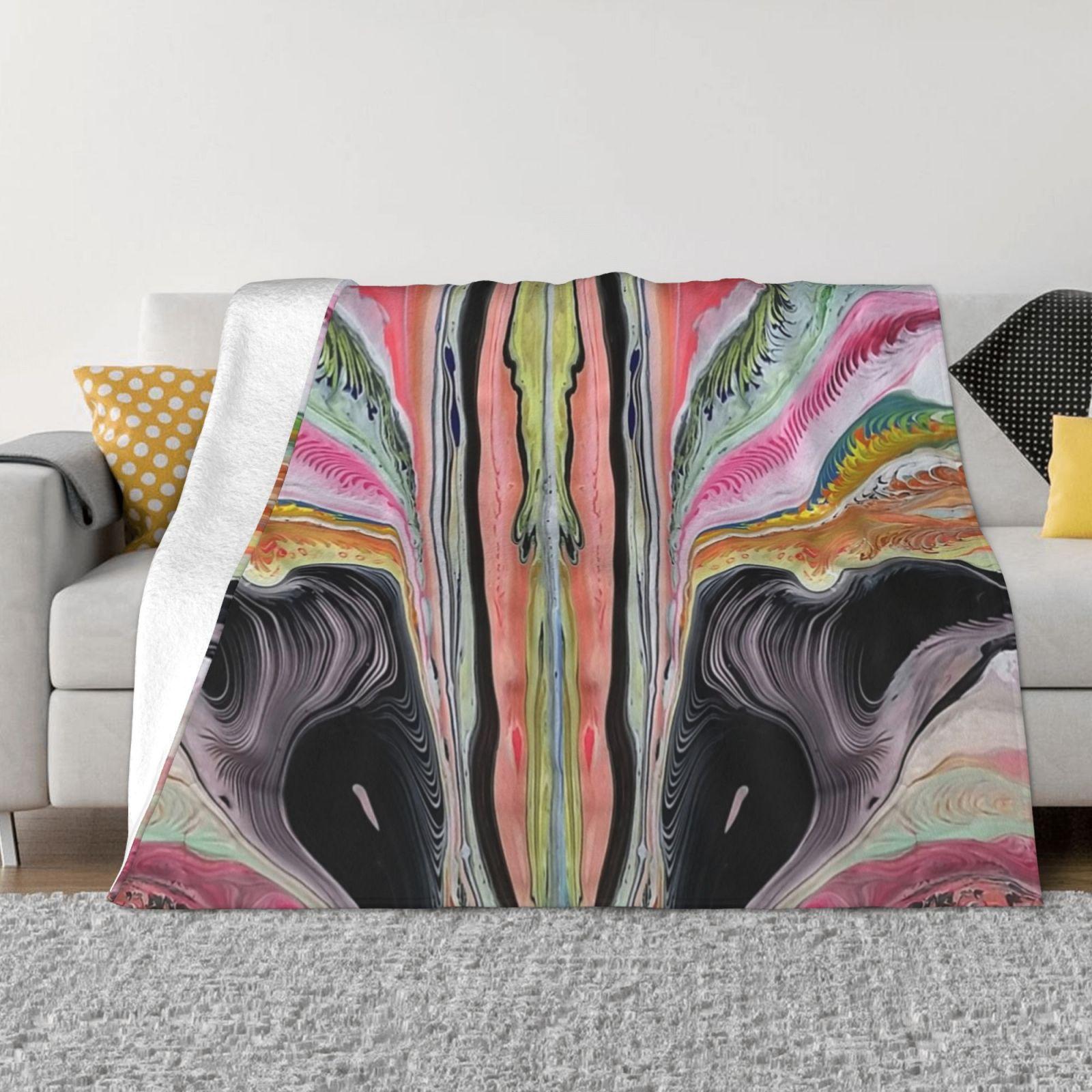 Forest Leaves Latest Super Soft Warm Light Thin Blanket Leaves Graphic Urbanflowstudio Artistic Origiinal Art 30x40in