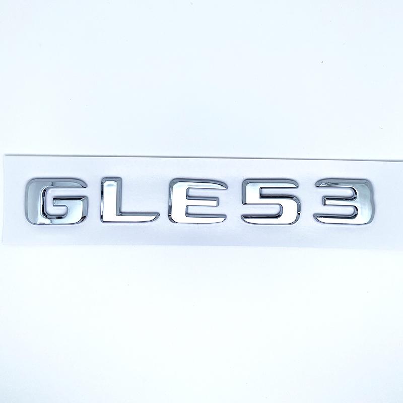 AAZB1 Buchstaben GLE43 GLE53 GLE63 GLE63S V8 Biturbo 4matic+ Emblem für Auto Seite Kofferraum Hinten W166 W167 Logo Aufkleber