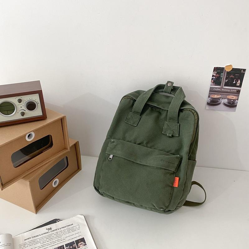 

Школьный женский рюкзак в стиле ретро, ​​портативный рюкзак зелёный