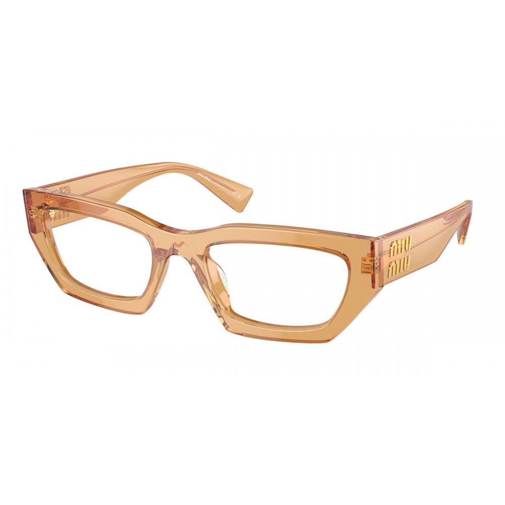 

Miu Miu Mu03xv 16q1o1 Women Eyeglasses Transparent Orange/53