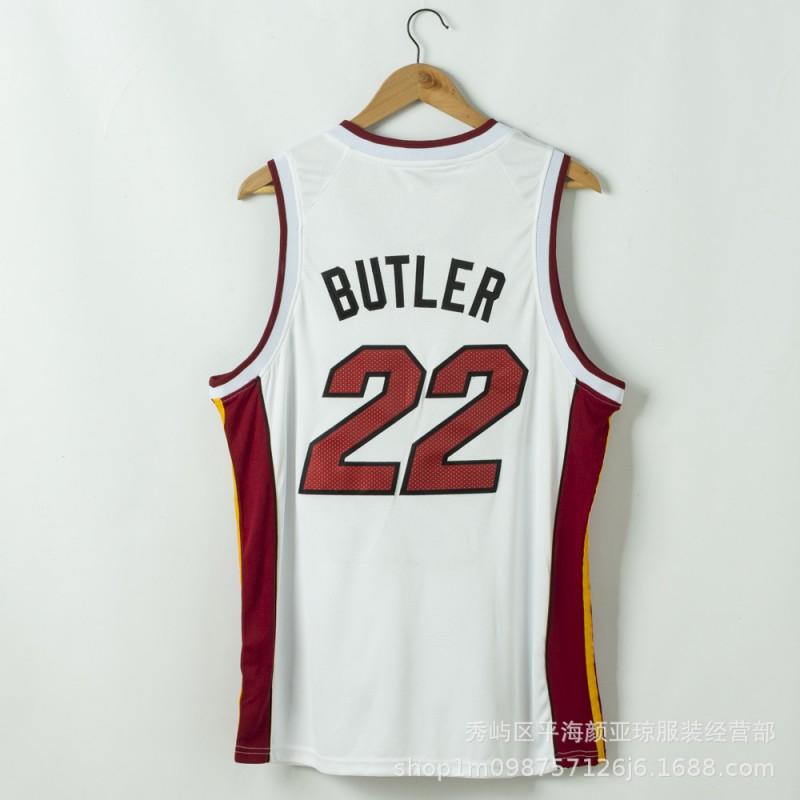 Miami Heat 22 Jimmy Butler Embroidered Basketball Jersey Men Women Sportswear Fall Winter Breathable Performance Tee
