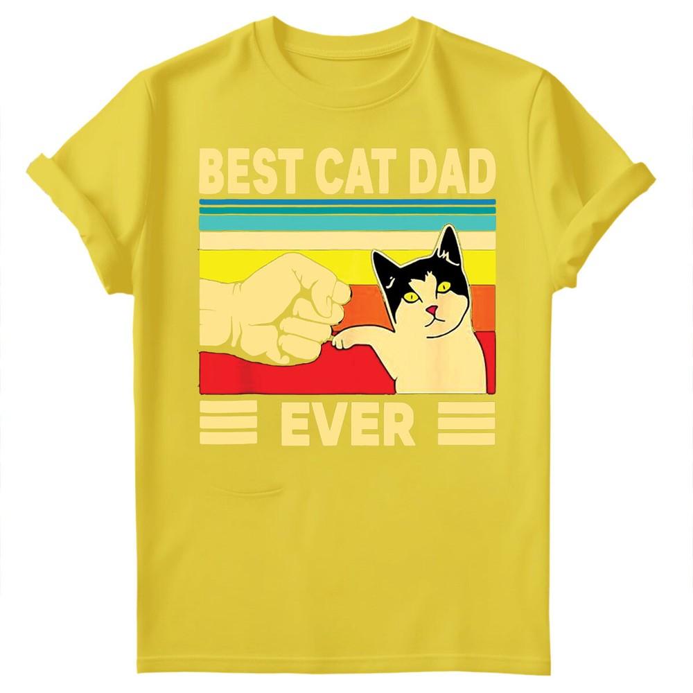 Best Cat Dad Ever Fathers Day Gift For Daddy Unisexs Present Birthday TShirts FD