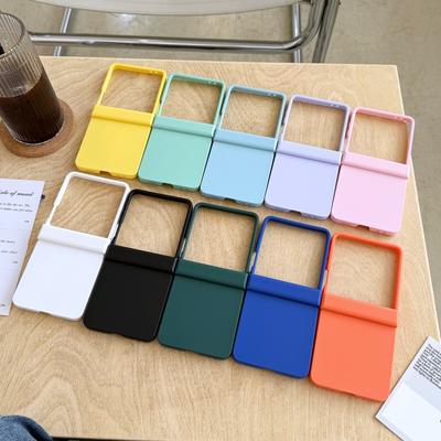 For Samsung ZFlip7 Matte Case Candy Color Hinge Shockproof Protection PC Bumper Ultra Slim Cover For Samsung Z Flip 7 Cases