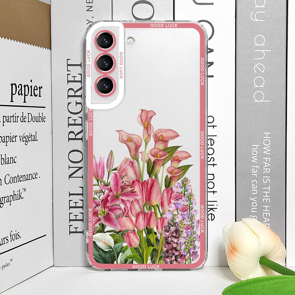 Luxury Fresh Flowers Birds Printed Phone Case for Realme 12 10 11 9 Pro Plus 8i 9 PRO C75 C64 C31 C53 5G Art Floral Soft Covers