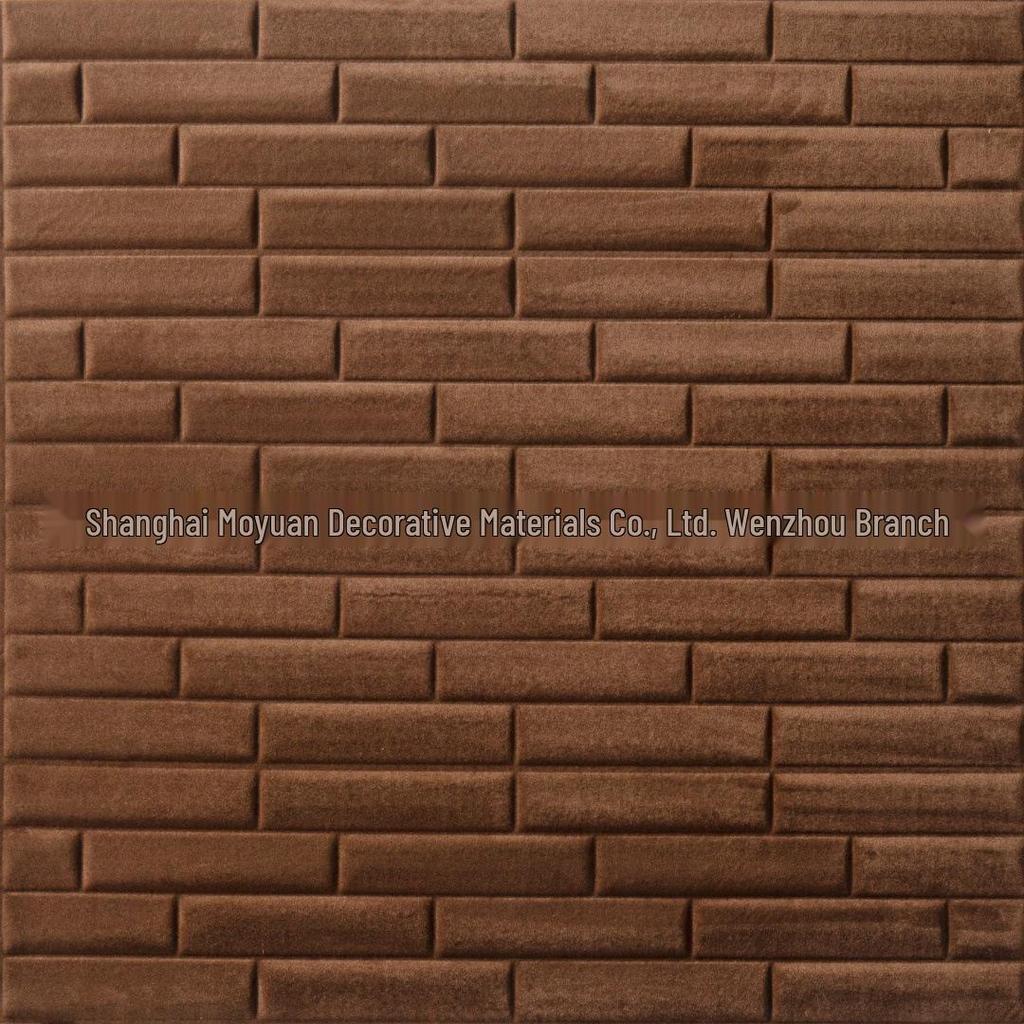 Waterproof 3D Folding Plush Twill Self-Adhesive Wall Sticker - Soft, Anti-Collision Design